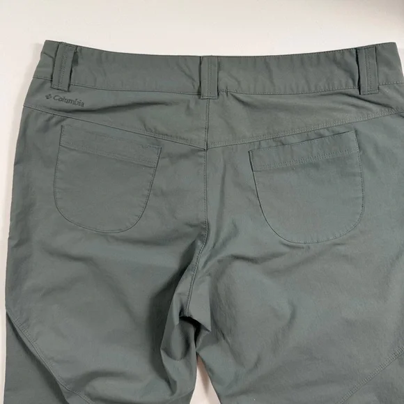 Columbia Omni-Shield Women’s Hiking Pants Size 14 Gray Green Outdoor Trail - Picture 6 of 12